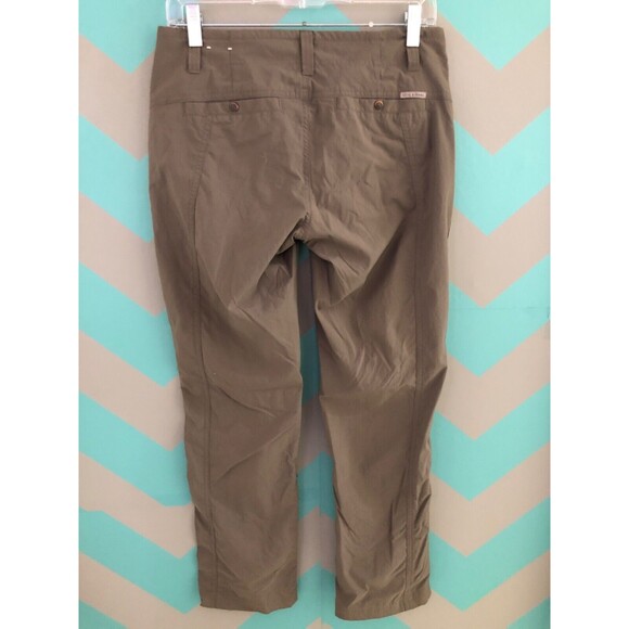 royal robbin outdoor sz 2 SHORT PETITE tan hiking stretch pants zipper - Picture 3 of 15